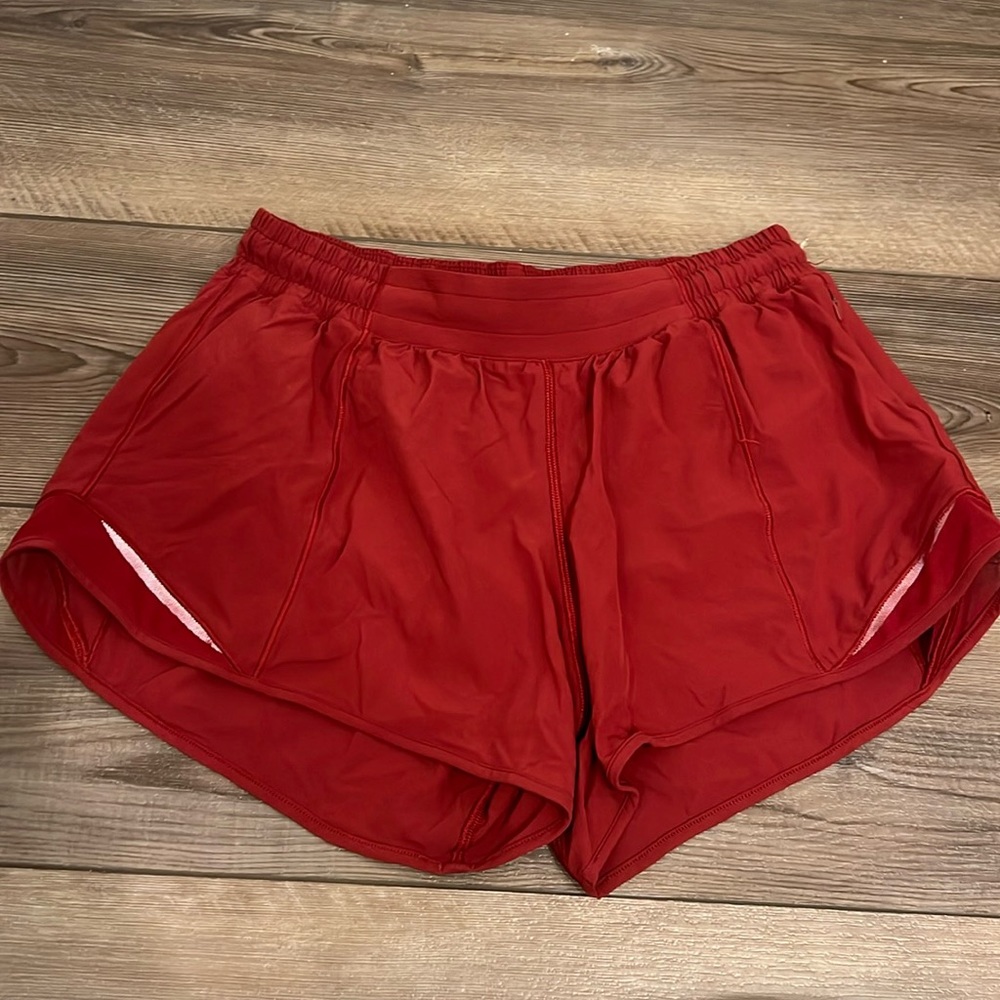 Lululemon Size 8 Red Shorts